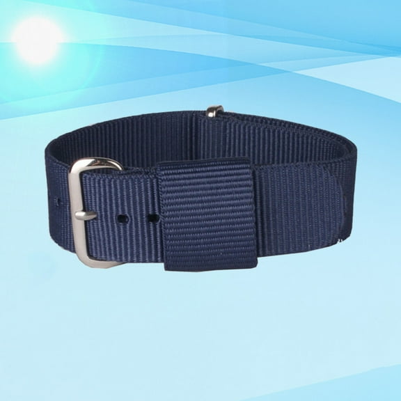 KALLORY 1Pcs Classic Timeless Nylon Watch Band Replacement Strap for Men Women Any Occasion 9.8x0.8x0.1in