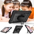 thumbnail image 4 of Dteck Case for Samsung Galaxy Tabn S9 / S9 FE 5G Tablet Case with 360 Rotating Hand Strap & Stand, Crossbody Drop-Proof Case for Galaxy Tab S9 FE 10.9"/ S9 11",Black, 4 of 7