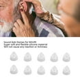 thumbnail image 3 of 10 Pcs Dômes, Pièces d'Oreille en Silicone Transparentes, Confortables Antistatiques Réutilisables à une Seule Couche, Bouchons d'Oreille Ouverts Ventilés de Remplacement pour Dômes, 3 of 7