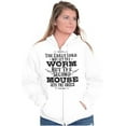 thumbnail image 4 of Early Bird Gets Worm Mouse Cheese Zip Up Hoodie Men's Women's Brisco Brands X, 4 of 6