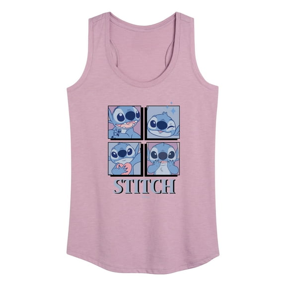 Disney - Lilo & Stitch - All The Expressions of Stitch - Women's Racerback Tank Top
