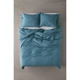thumbnail image 2 of Pavish Export Linen Duvet Cover 100% natural stonewashed linen duvet cover in dark blue bedding donna quilt cover 2 pillow Twin, 2 of 5
