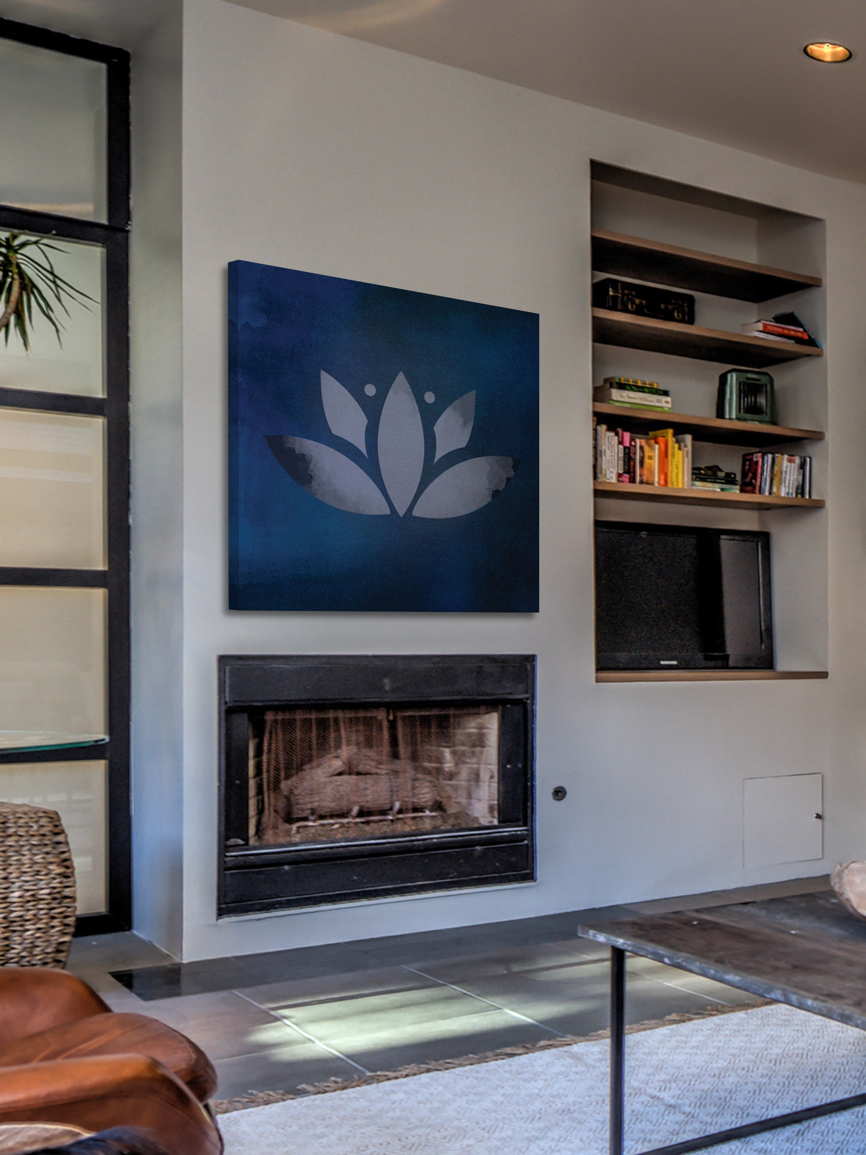 "Lotus Leaf" Painting Print on Wrapped Canvas