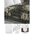 thumbnail image 5 of Twin XL Size Flat Sheet Only, Sage Green Grey Boho Soft Brushed Microfiber Bed Sheets, Vintage Ethnic Geometric Abstract Hotel Quality Breathable Bedding Top Sheet, Easy Care, 66"x102", 5 of 9