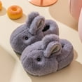 thumbnail image 4 of GYRATEDREAM Toddler Slippers Girl Boy House Slipper Kids Rabbit Winter Slipper Warm Bunny Slippers, 4 of 4