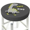 thumbnail image 3 of KLL Cute Dinosaur Round Bar Chair Cushion Cover ,Bar Stool Protector with Elastic, Soft Washable, 3 of 6