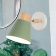 thumbnail image 4 of Lámpara de Pared Nórdica E27, Lámpara de Noche Decorativa, Candelabro de Pared Simple, Iluminación para Habitación de , Balcón, , Escalera Verde Sunnimix Aplique de pared de habitación, 4 of 8