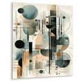 thumbnail image 2 of Designart "Serene Depths in Blue and Cream" Minimalism Metal Wall Decor, 2 of 5
