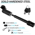 thumbnail image 3 of GHSDFBB Hitch Receiver Pin Lock 5/8 Inch Pin Security Hitch Locks Fit 2 inch 2.5 inch Hitch Receiver III IV V RV Trailer Hitch 2 Pack, Anti-Theft & Anti Rattle, 3 of 7