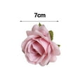 thumbnail image 6 of Sunjoy Tech 2Pcs 7CM Artificial Rose Head Colorful Realistic Reusable Non-withering DIY Home Office Wedding Decoration Small Faux Silk Flower Festival Gift, 6 of 8