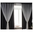 thumbnail image 4 of Double-layer Celebrity Nordic Cloth Gauze Fantasy Pleated Curtain Finished Modern Simple Fabric Bedroom Living Room, 4 of 5