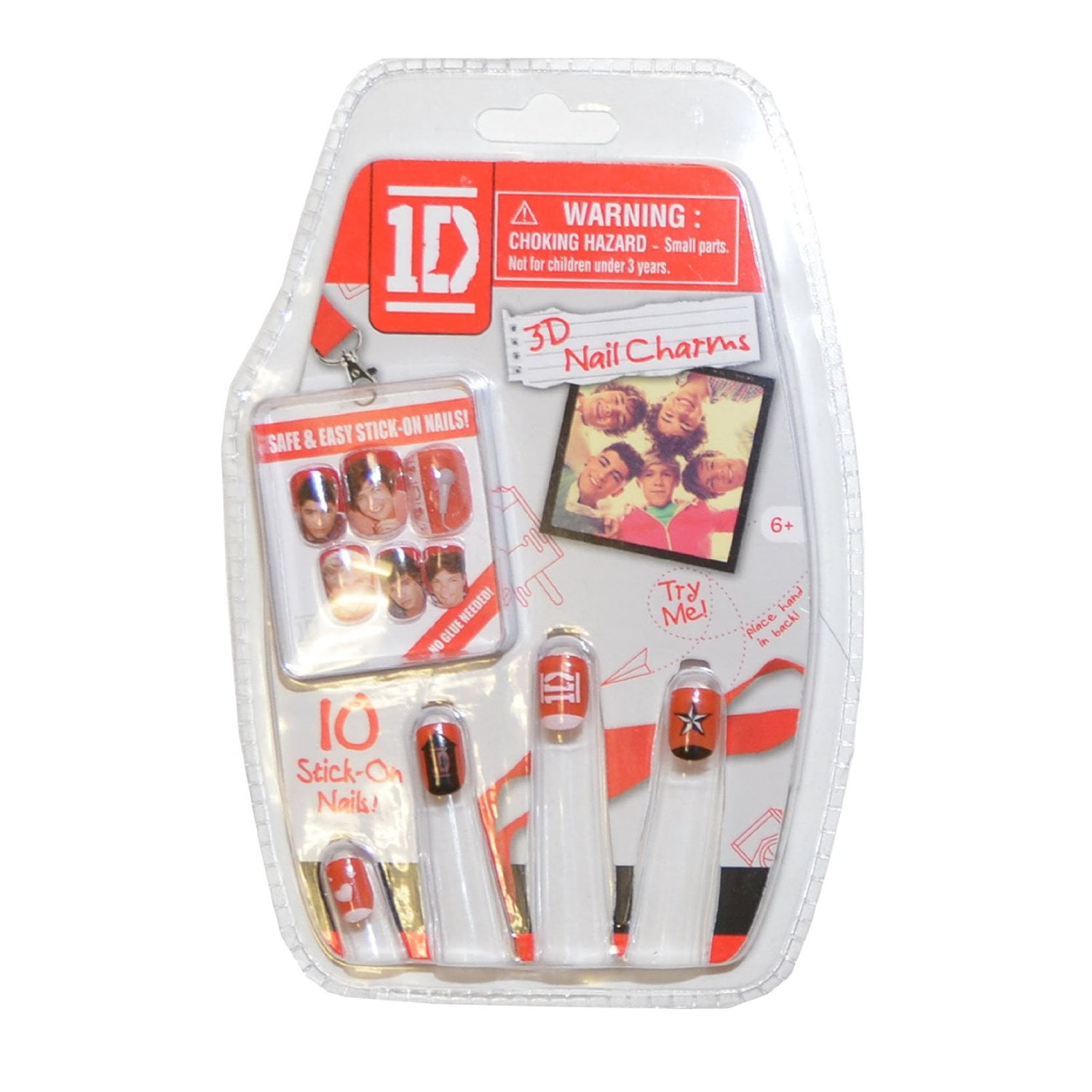1D One Direction Stick-On 3D Nail 
