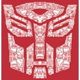 thumbnail image 2 of Men's Transformers Autobot Parts Logo Graphic Tee Red Heather Small, 2 of 5
