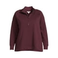 thumbnail image 5 of Terra & Sky Women's Plus Size Quarter-Zip Sweatshirt, 5 of 5