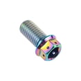 thumbnail image 2 of Wanyifa Titanium Bolt M6x10 15 20 25 30 35 40 45 50 55 60mm Flange Head With Hole Hex Screw for Bike,M6x10 mm,Rainbow,4 Pcs, 2 of 6