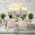 thumbnail image 1 of Tiptophomedecor New York Wallpaper Wall Mural - New York Through A Round Window, 1 of 4