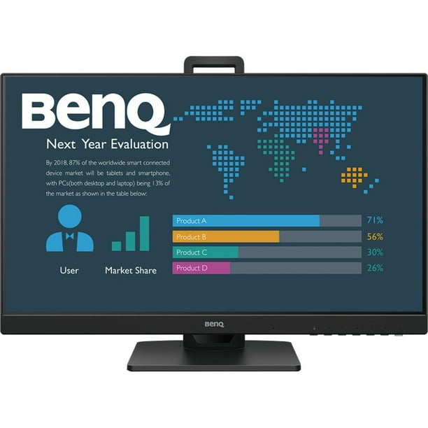 Benq America BL2485TC 23.8 in. FHD IPS Black Frameless Business Monitor - 1920 x 1080 - HDMI V1.4 - USB-C