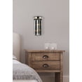 thumbnail image 7 of Sydney 2 light Matte Black Wall Sconce Silver Shade (Grey) Royal Cut Crystal, 7 of 7