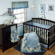 Baby Boom - Crib Bedding Set, Blue Mosaic