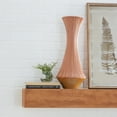 thumbnail image 3 of DecMode 20" Ribbed Orange Ceramic Vase, 3 of 9