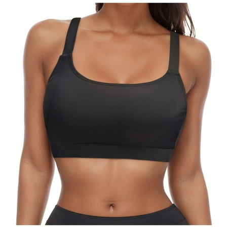 Cathalem Women Underwire Bikini Top Only Push Up Swim Top Bra Swimsuit Tops Padded Bathing Suit Top (Black XXL)