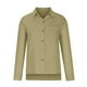 thumbnail image 5 of Ropa de otoño para mujer,Camisa de lino abotonada para mujer, blusa de manga larga con cuello en V y bolsillo, blusa informal tipo túnica para el trabajo, sopatenor, 5 of 9