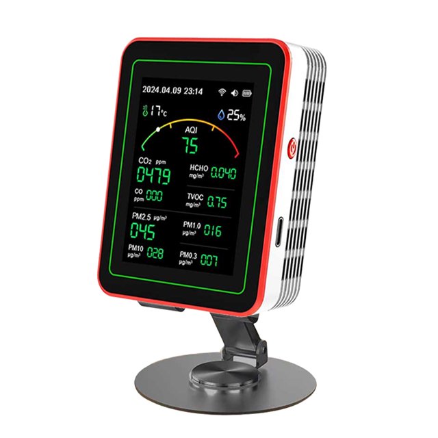 Detector Dióxido Carbono Formaldehído CO2 15 en 1 Monitor Del Aire