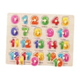 thumbnail image 2 of Rompecabezas de madera Montessori, rompecabezas de números, tablero de clavijas, juguetes educativos para edades tempranas, juegos de clasificador de Zulema Rompecabezas, 2 of 8
