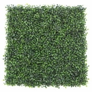 ULAND Artificial Boxwood Greenery Hedges Panels, Decorative Privacy Fence Screening, UV proof, 100% Fresh PE, 20''x20''/pc (Pack of 12, Green Jade)