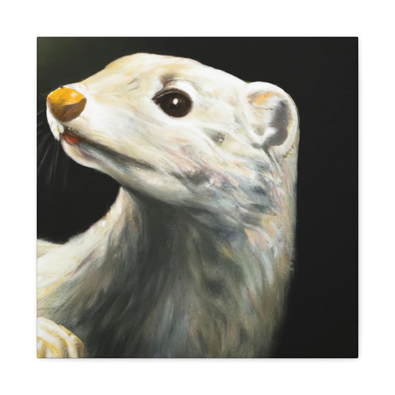 Ermine in Wintertime - Canvas