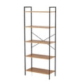 thumbnail image 1 of Librero Organizador 5 Repisas Moderno Madera Estante Negro,Khaki-786,Free Size, 1 of 2
