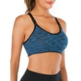 thumbnail image 4 of FANNYC Women 1 Pack Adjustable Strap and Removable Pad Tank Top Fitness Racerback Longline Sports Bra No Zip, 4 of 5