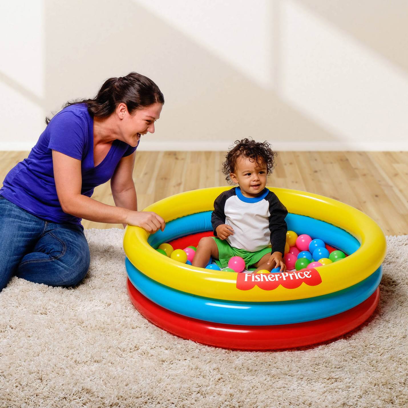 Fisher-Price 3 Ring Fun And Colorful Ball Pit Pool For Ages 2 And Up | 93501E-BW - image 5 of 5