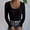 ^Black, variant on Pxiakgy Hot Sale!! Women's Scoop Neck Casual Ribbed T Shirt Long Sleeve Stretch Slim Fitted Basic Shirts Womens Neck Casual Ribbed T Shirt Long Sleeve Stretch Slim Basic Shirts Black L