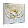 thumbnail image 2 of Gold Magnolia II Floral Fine Wall Art Canvas Wall Art by Art Remedy, White Floater Frame, 17" x 17", 2 of 8