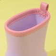 thumbnail image 5 of Boys Girls EVA Lightweight Rain Boots Short Ankle Non-Slip Solid Color Fashion Waterproof Shoes for Toddler Kids Children Purple 32, 5 of 8