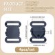 thumbnail image 2 of 4Pcs Iron Outdoors Cam Buckles Quick Adjust Spring Lock Buckles Non-slip Buckle for Webbing Backpack Sling Bag Straps Black 52x38x15mm Hole: 28x5mm, 2 of 9