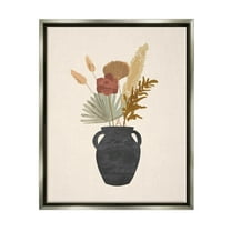 Contemporary Mixed Botanical Herbs Botanical & Floral Graphic Art Luster Gray Framed Art Print Wall Art