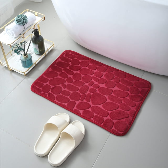 Xihbxyly Alfombra de Baño Absorbente de Terciopelo Grueso, con Base de Goma Antideslizante, Suave y Cómoda, de Secado Rápido, Multiusos, Ideal para Decoración Del Hogar y El Baño, 50 X 80 Cm.