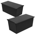 thumbnail image 3 of 2pcs Toast Mold Loaf Pan with Lid Nonstick Loaf Pan Carbon Steel Bread Pan Kitchen Loaf Pan, 3 of 8