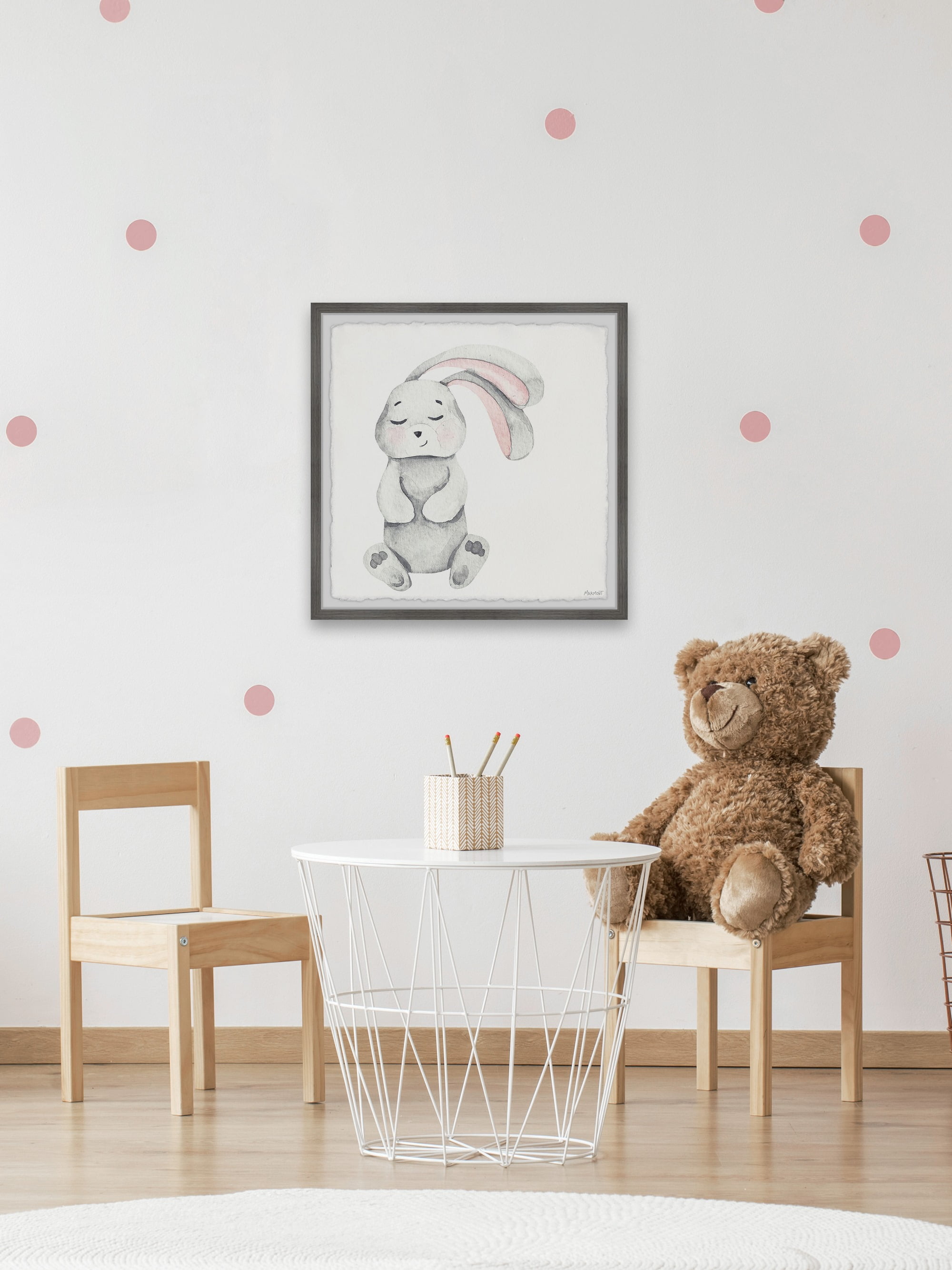 Marmont Hill Sleeping Bunny Framed Wall Art