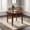 Brown, variant on Extendable Round Dining Table for 2-4 People, Folding Wood Kitchen Table with Adjustable Size, Collapsible Design, Black