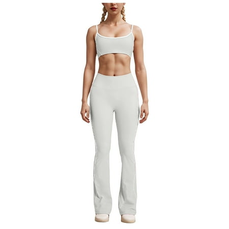 Juosiy Women Fashion Casual Yoga 16 Pieces Workout Sets High Waisted Leggings Seamless Sports Bra Outfits