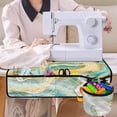 thumbnail image 4 of HELLHERO Marble Texture Sewing Machine Mat Foldable Polyester Fabric with 4 Pockets Lightweight Sewing Classes, 4 of 5