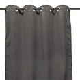 thumbnail image 5 of Jordan Manufacturing 54" x 96" Gray Solid Grommet Semi-sheer Outdoor Curtain Panel (2 Pack), 5 of 10