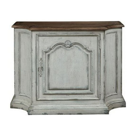 Accentrics Home Oyster Bay Traditional Wood 1 Door Console Cabinet, White