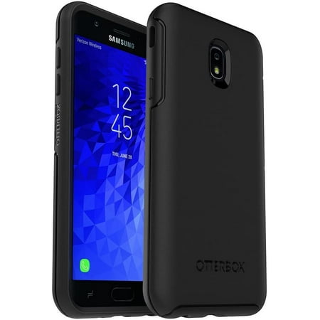OtterBox SYMMETRY SERIES Case for Samsung Galaxy J7 (2018)/J7 2nd gen/J7 V 2nd gen/J7 Refine -Non Retail Packaging - BLACK