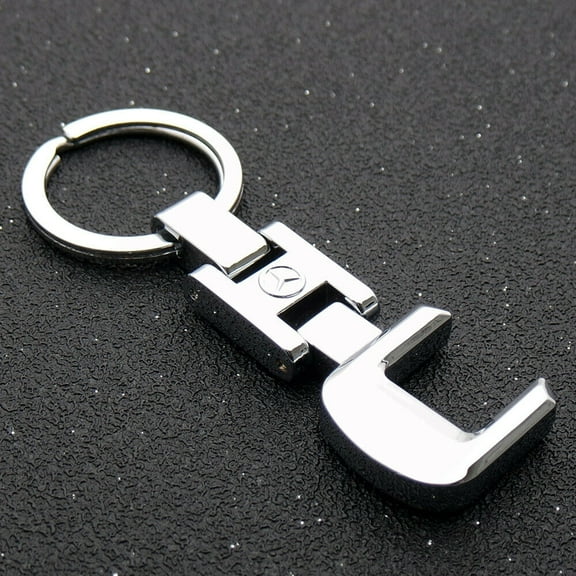 3D C Class Letter Logo Alloy Car Keychain Ring Decoration Gift Emblem AMG Sport
