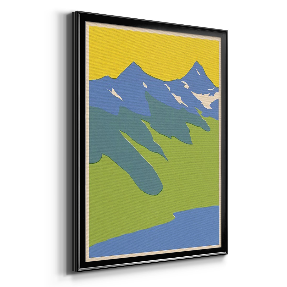 Bright Glacial Lake II Premium Framed Print, in Gold, Black, or Silver - Ready to Hang