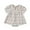 Khaki, variant on Infant Baby Girls Plaid Short Bubble Sleeve Romper Dress Outfit Clothes For Kids Vêtements Pour Enfants Size 3-6 Months